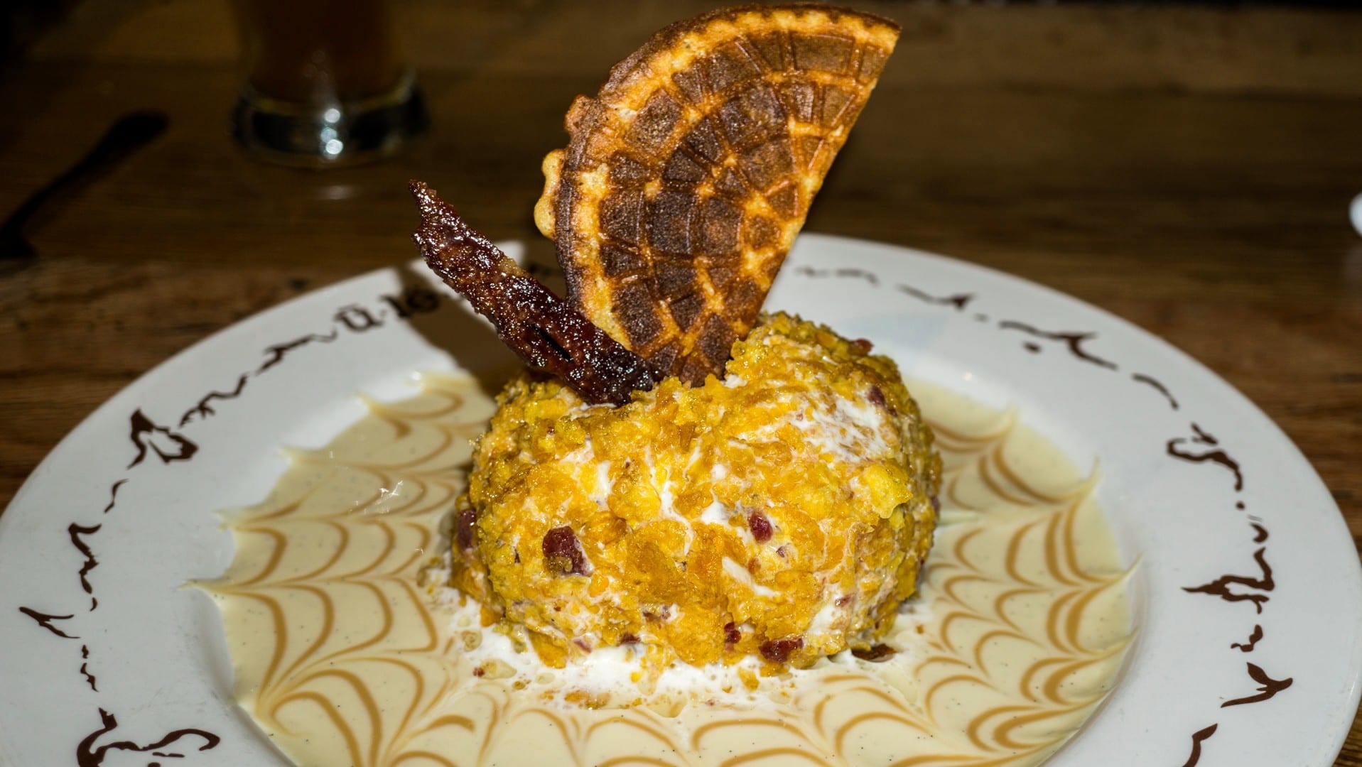 Candied Duck Bacon Maple Fried Ice Cream - Ulele by Dmitry Bubis